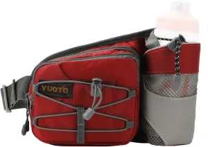 Waist Pack with Water Bottle Holder for Running Walking Hiking Fanny Pack Hydration Belt