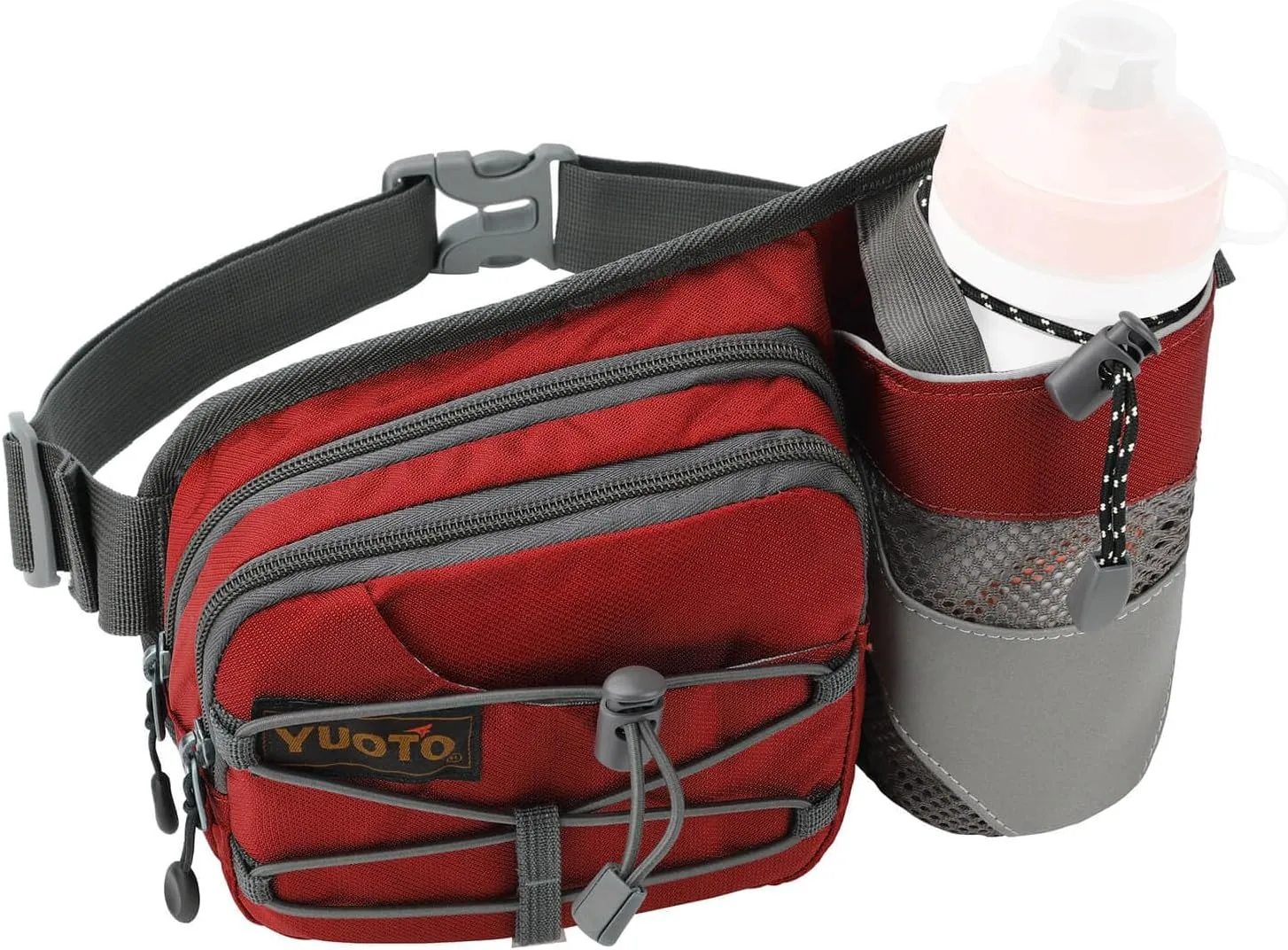 Waist Pack with Water Bottle Holder for Running Walking Hiking Fanny Pack Hydration Belt