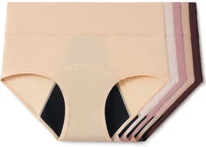 Washable & Reusable Incontinence Underwear for Women Over 60 - Leakproof, Discreet, Absorbent, Machine-Washable Panties (Comfort Plus, S, Pack of 5)