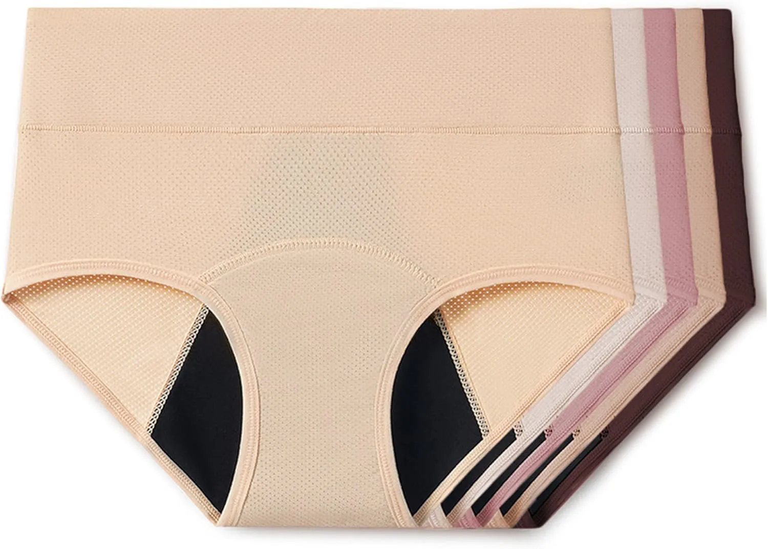 Washable & Reusable Incontinence Underwear for Women Over 60 - Leakproof, Discreet, Absorbent, Machine-Washable Panties (Comfort Plus, S, Pack of 5)
