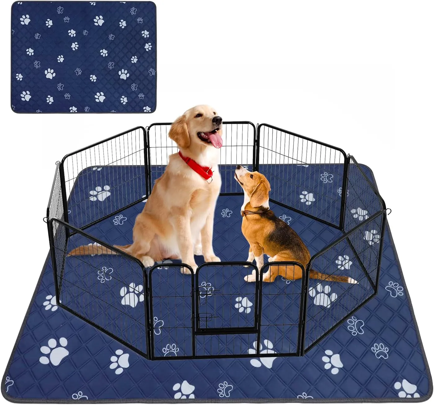 Washable Pee Pads for Dogs Extra Large 1 Pack,72''*72'' Reusable Puppy Pads Pet Training Pads with Great Absorbent,Leakproof Fabric and Non Slip Backing for Potty,Whelping,Floor,Playpen,Crate,Sofa,Car