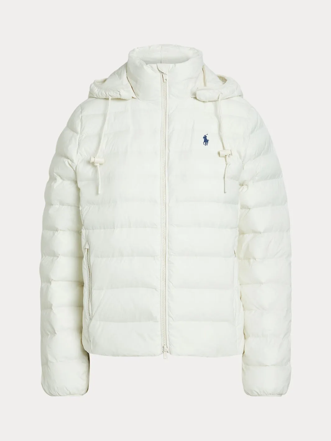 WATER-RESISTANT PACABLE HOODED JACKET Kremfarget