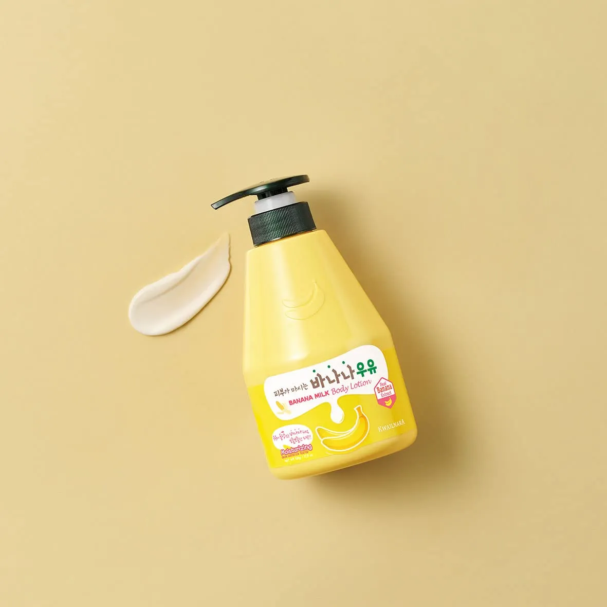 WELCOS KWAILNARA Banana Milk Body Lotion – Korean Body Lotion for Deep & Lightweight Hydration 560 g / 19.75 Fl. Oz