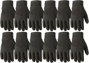 Wells Lamont Versatile Work Gloves | Lightweight, Durable, Comfortable Jersey | Basic, Large (506LZ) , Black, 12-Pair Bulk Pack