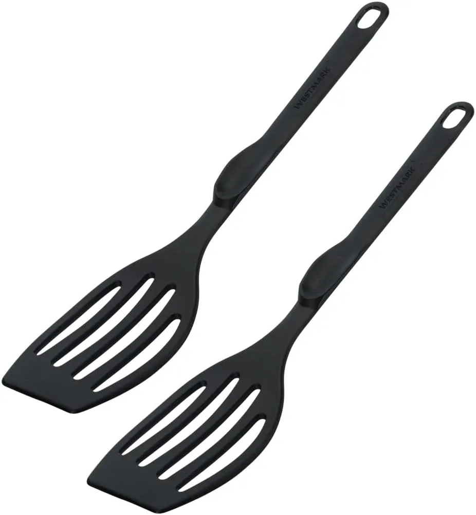 Westmark 203522E5 2 spatulas-Flonal Plus, 28 cm, Plastic, Black