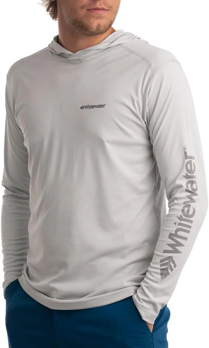Whitewater Fishing Lightweight Long Sleeve Tech Hoodie with UPF Protection