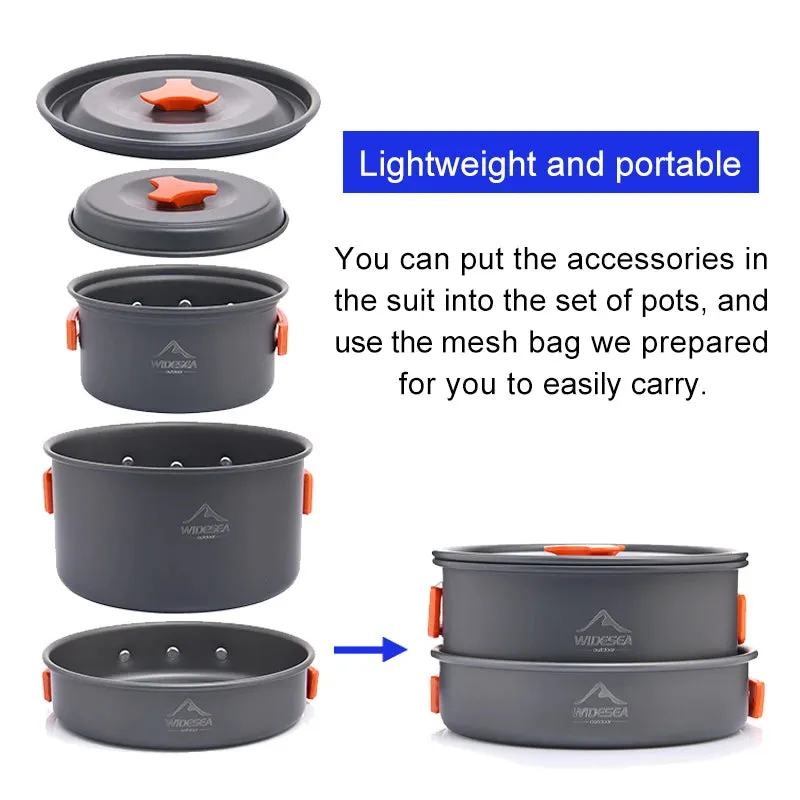 Widesea Camping Cookware Set - Isn't she a BEAUTY!