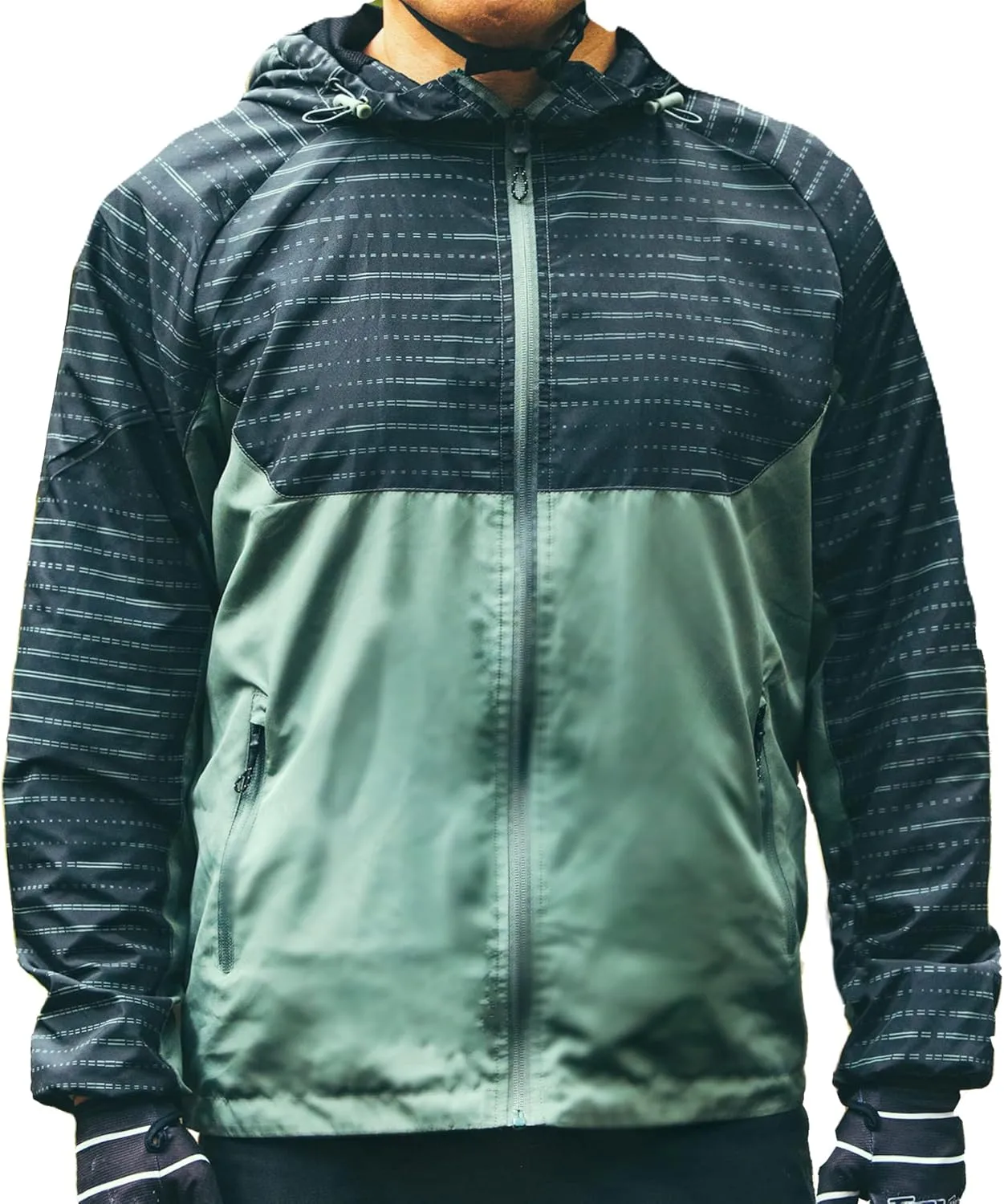 Windbreaker Shell MTB Jacket, Water and Wind Resistant, Light and Breathable for Biking, Hiking, Running
