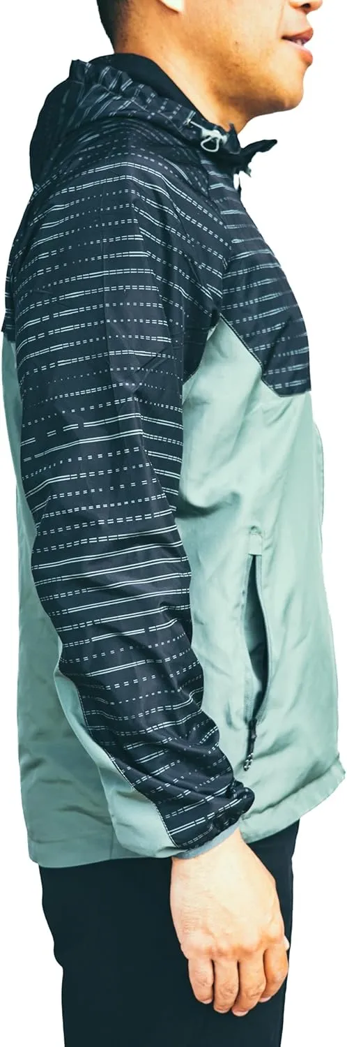 Windbreaker Shell MTB Jacket, Water and Wind Resistant, Light and Breathable for Biking, Hiking, Running