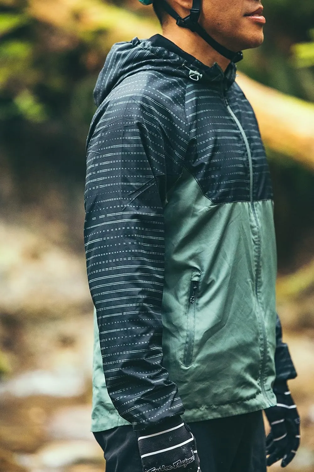 Windbreaker Shell MTB Jacket, Water and Wind Resistant, Light and Breathable for Biking, Hiking, Running