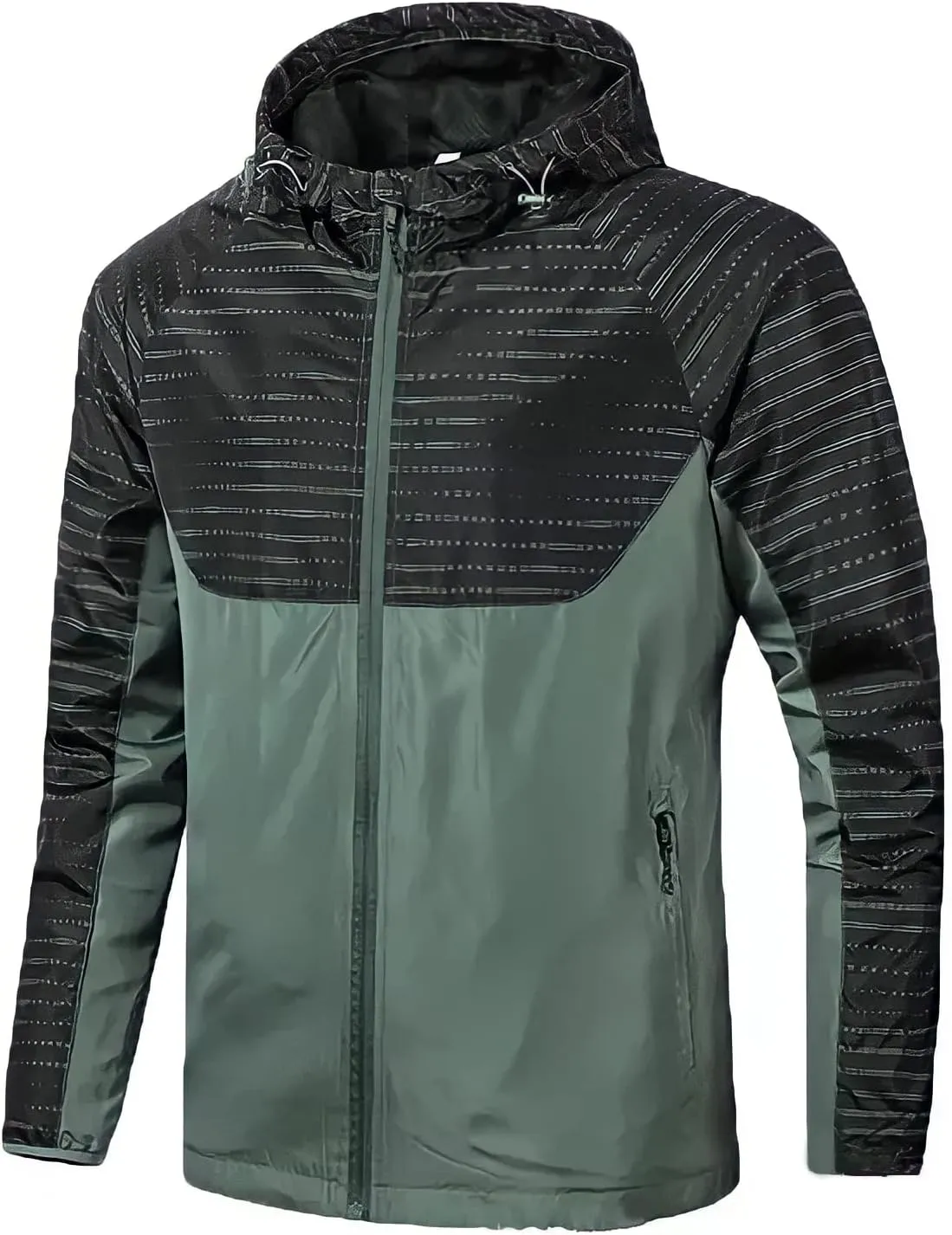 Windbreaker Shell MTB Jacket, Water and Wind Resistant, Light and Breathable for Biking, Hiking, Running