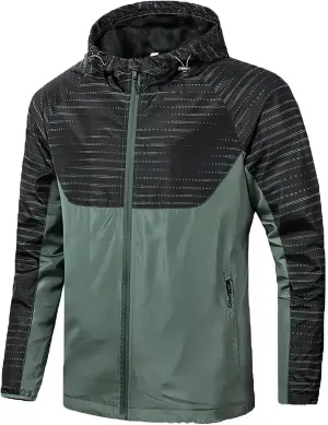 Windbreaker Shell MTB Jacket, Water and Wind Resistant, Light and Breathable for Biking, Hiking, Running
