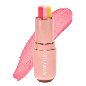 Winky Lux Pink Lemonade Tri Tinted Lip Balm – Hydrating, Nourishing Lip Care with Jojoba Oil & Vitamin E, Sheer Pink Tint, Moisturizes & Softens Dry Lips, Buttery Soft with Juicy Finish