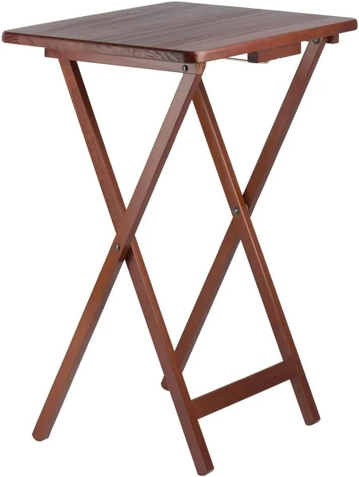 Winsome Alex Snack Table, Walnut, 19.06x14.57x25.98, 5-PC Set