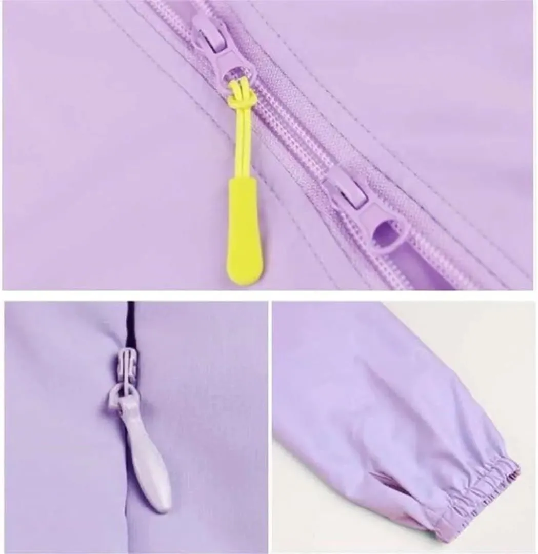 Women UV Sun Protection Clothes Hooded Loose Long Sunscreen Shirt Long Sleeve Ice Silk Breathable Jacket
