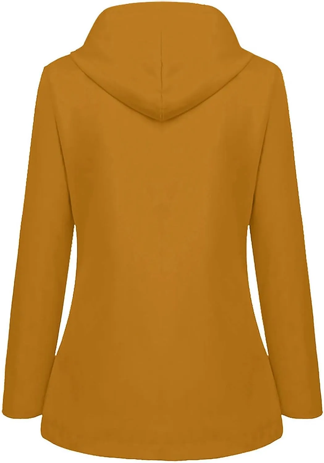 Women's Fleece Lined Rain Jacket Lightweight Waterproof Rain Jackets Casual Zip Hooded Hiking Travel Trench Coats