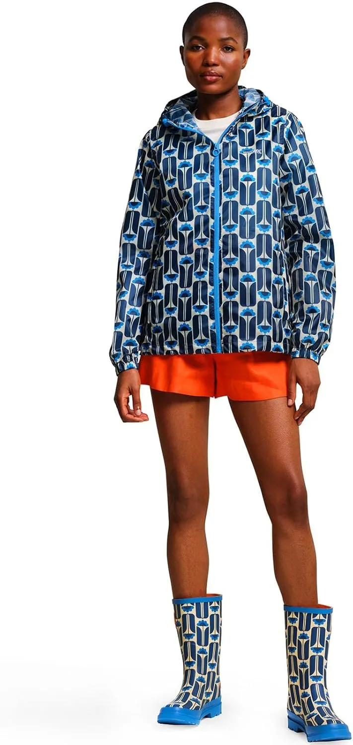 Womens Orla Kiely Lightweight Waterproof Pack-It Packable Jacket Coat