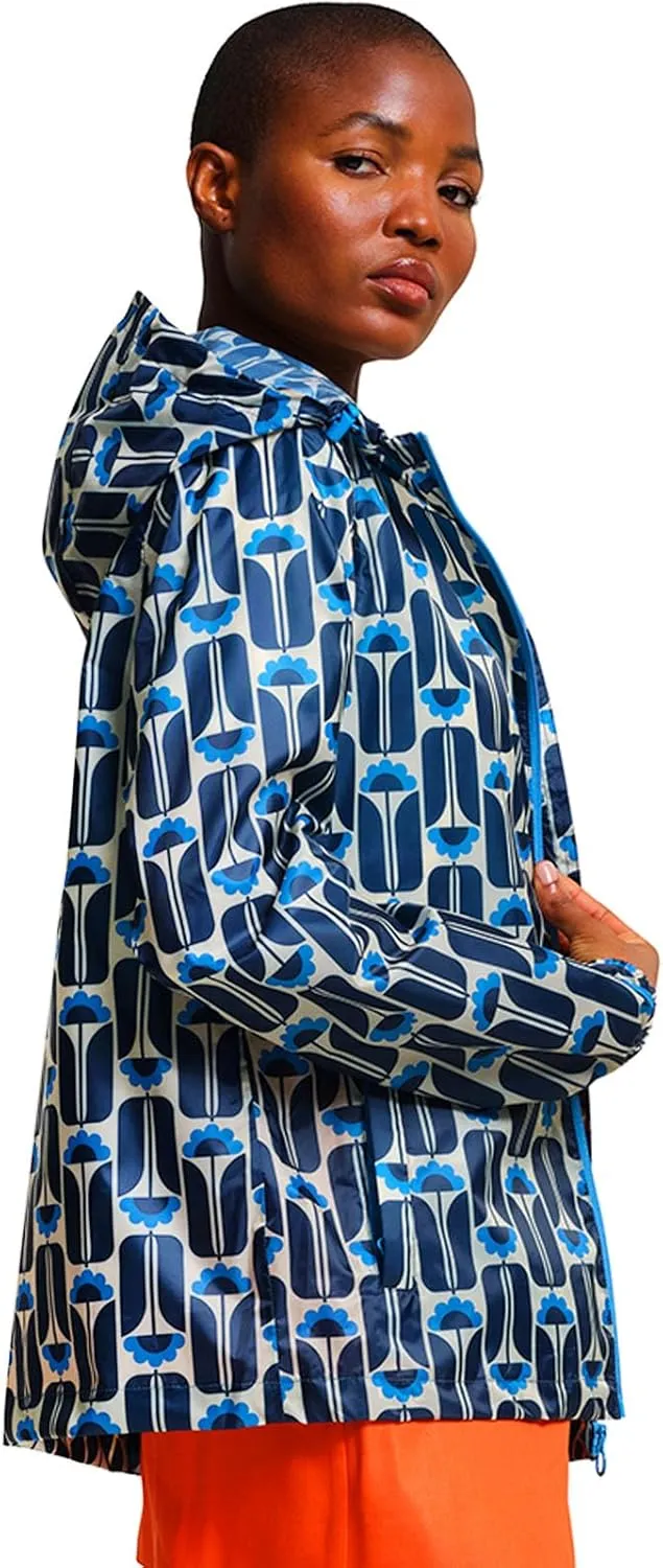 Womens Orla Kiely Lightweight Waterproof Pack-It Packable Jacket Coat