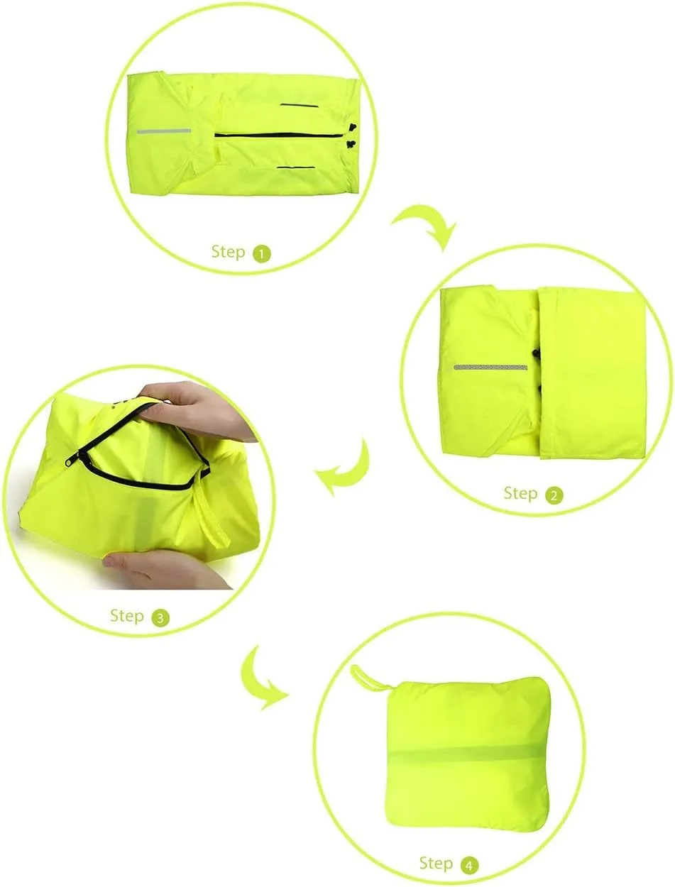 Women's Packable Windbreaker Jacket Resistant Convertible Cycling Running Jacket Lightweight Windproof Water