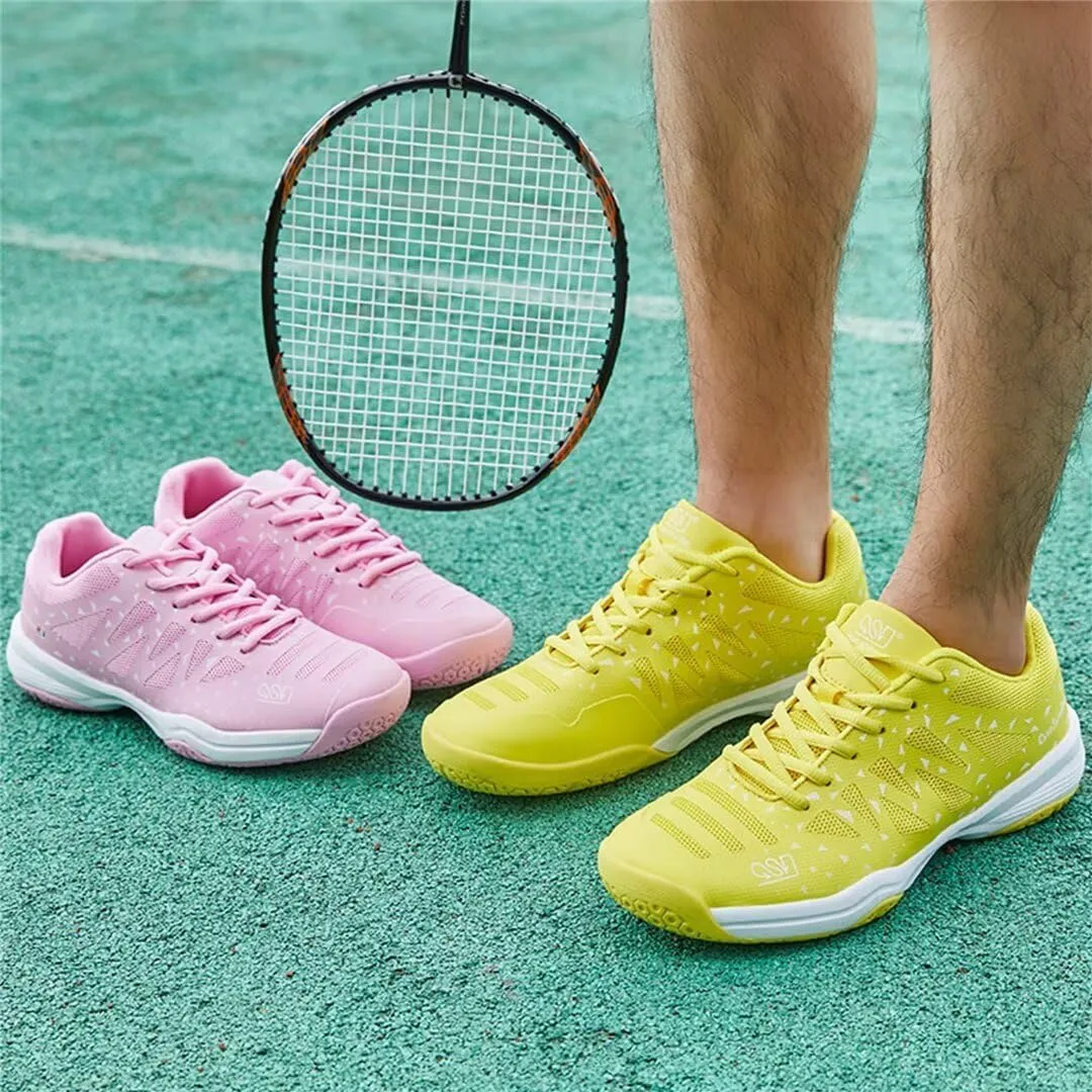 Women's Tennis Shoes Mens Volleyball Shoes Lightweight Pickleball Shoes Non-Slip Breathable Court Shoes for Badminton