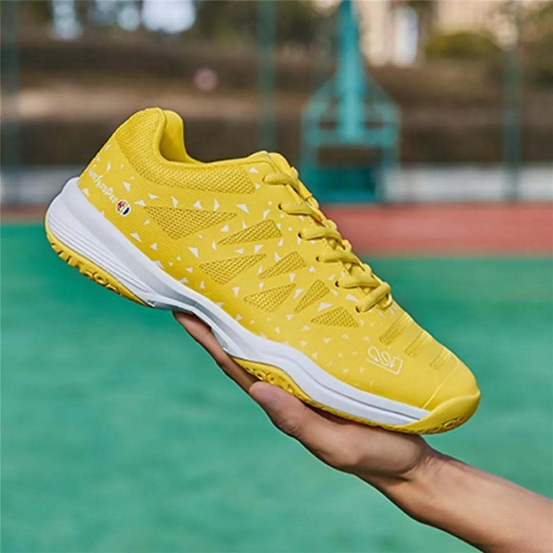 Women's Tennis Shoes Mens Volleyball Shoes Lightweight Pickleball Shoes Non-Slip Breathable Court Shoes for Badminton