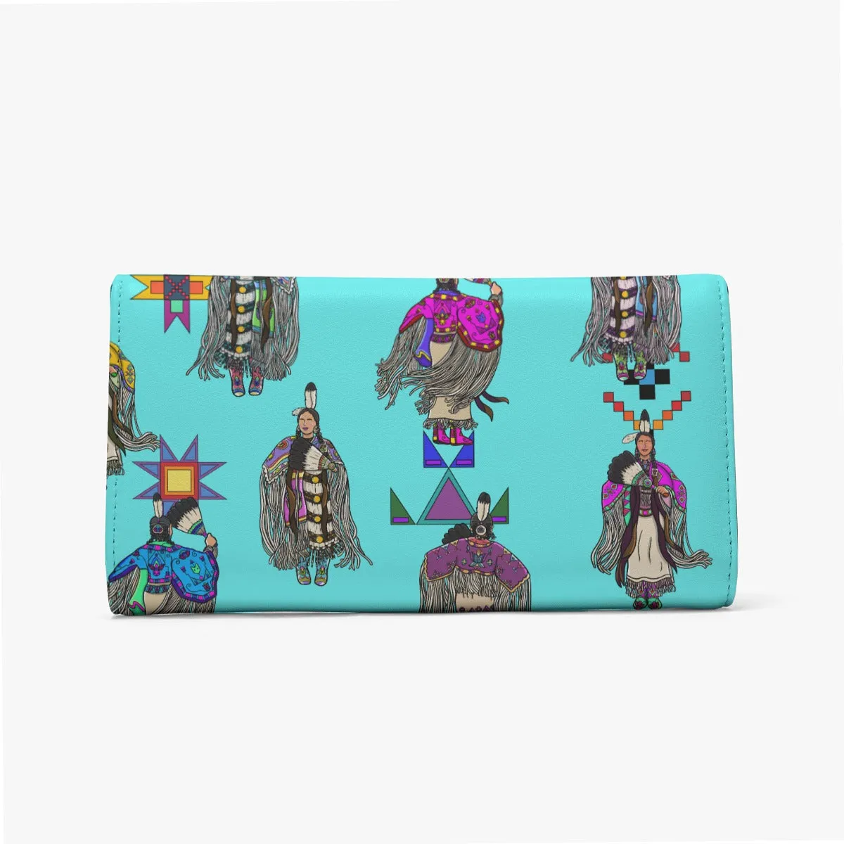 Women's Tradish Dancers Turquoise Foldable Wallet