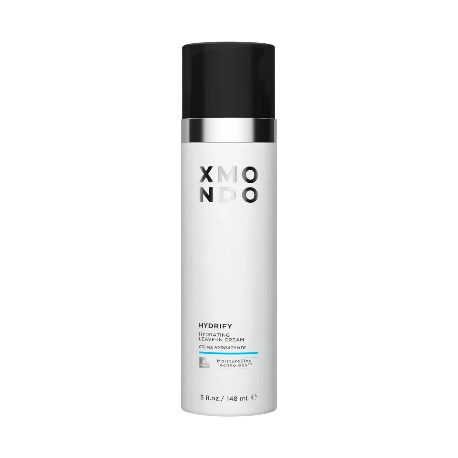 XMONDO Hydrify Hydrating Leave-in Cream - Anti-Frizz Moisturizing Cream for Dry, Brittle Hair - Smooths, Softens, and Reduces Split Ends with Argan Oil Baobab Protein and Fruit Extracts, 5 fl. oz.
