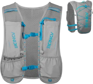 YAPJEB Running Hydration Vest for Men Women Breathable and Lightweight Running Water Backpack Fits 6.8" Phones for Hiking Camping Marathon Cycling Race