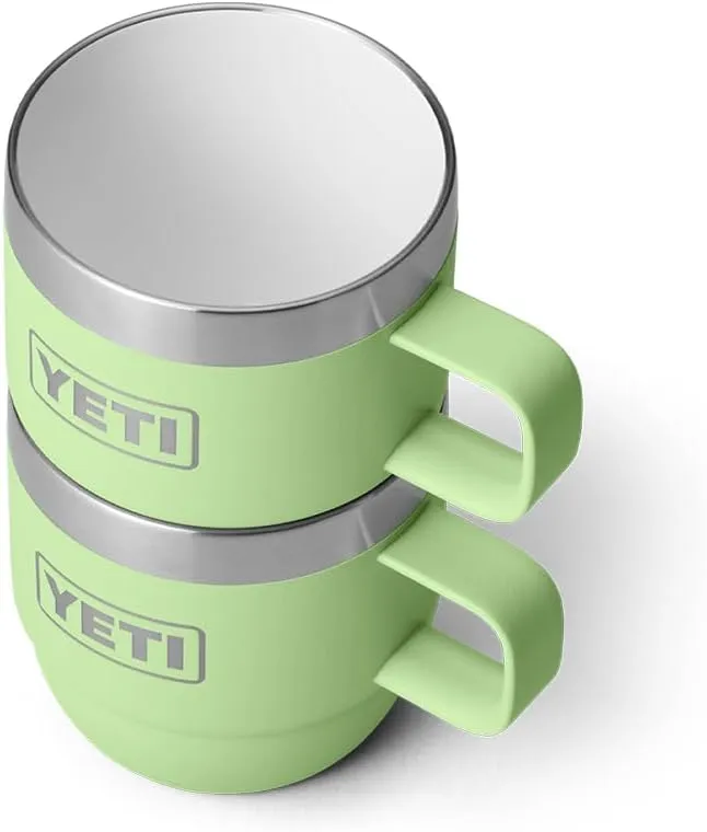 YETI Rambler 6 oz Stackable Mug, Stainless Steel, Vacuum Insulated Espresso/Coffee Mug, 2 Pack