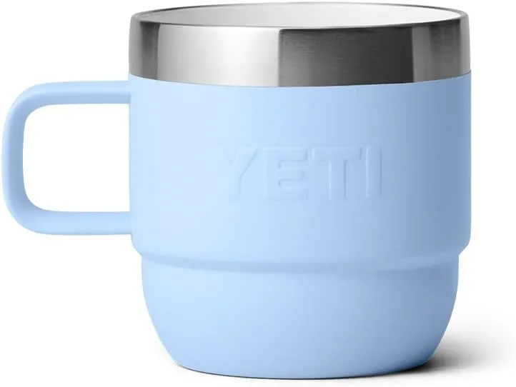 YETI Rambler 6 oz Stackable Mug, Stainless Steel, Vacuum Insulated Espresso/Coffee Mug, 2 Pack