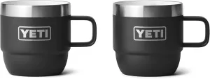 YETI Rambler 6 oz Stackable Mug, Stainless Steel, Vacuum Insulated Espresso/Coffee Mug, 2 Pack