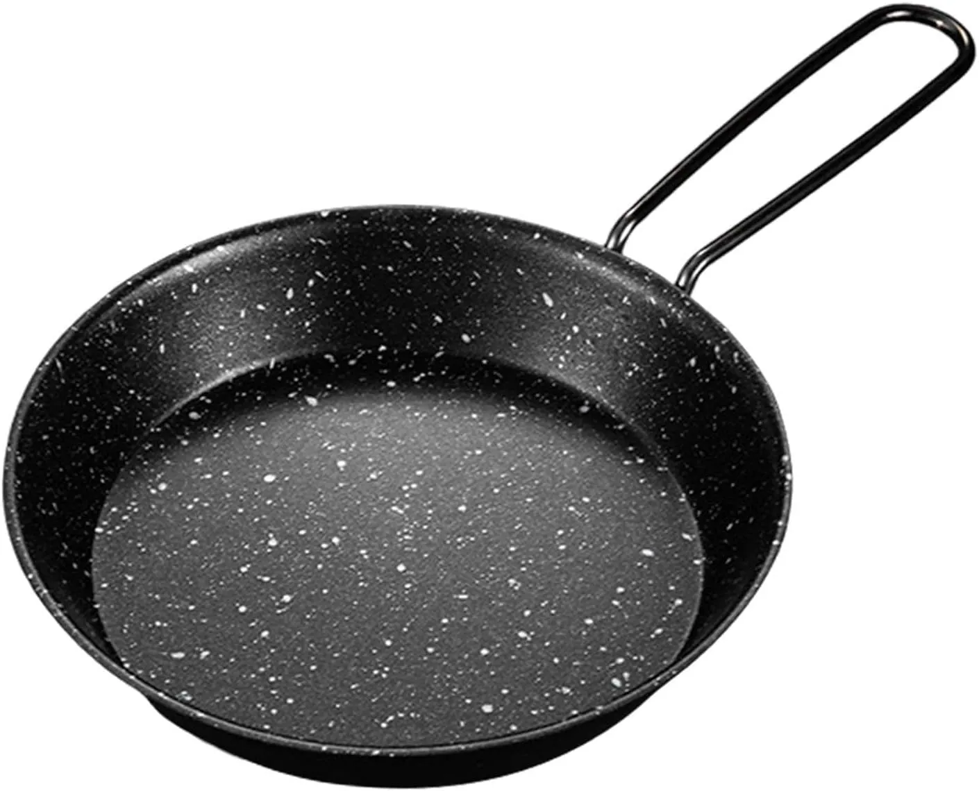 YIJU Outdoor Frying Pan Non Stick with Folding Handle Portable Griddle Pans Grill Pan for Indoor Outdoor Picnics Backyard Barbecue, 16cm