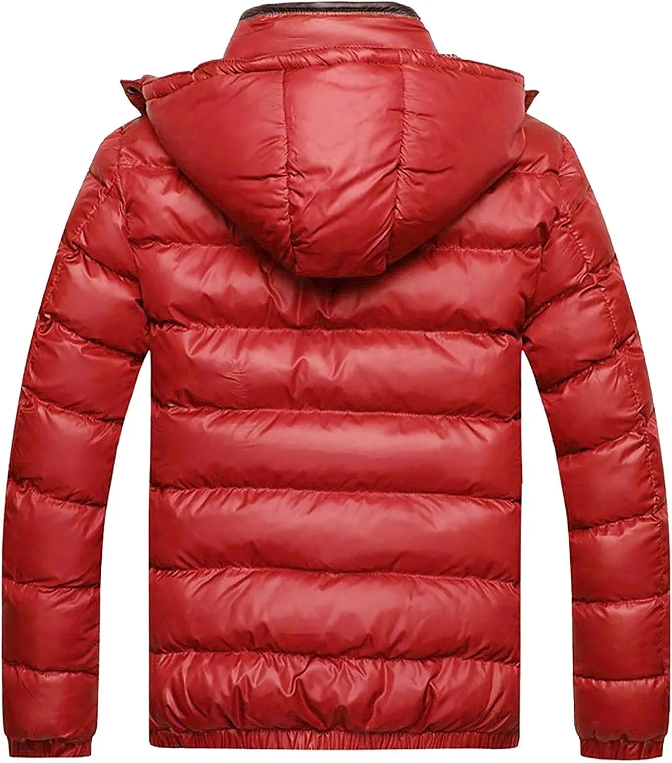 Ymosrh Men's Packable Puffer Jacket Down Alternative Jacket Waterproof Winter Bubble Coats Jackets, M-5XL