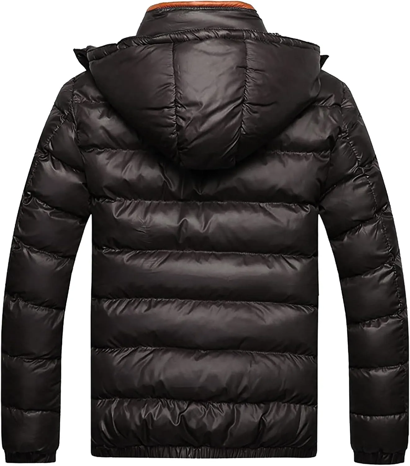 Ymosrh Men's Packable Puffer Jacket Down Alternative Jacket Waterproof Winter Bubble Coats Jackets, M-5XL
