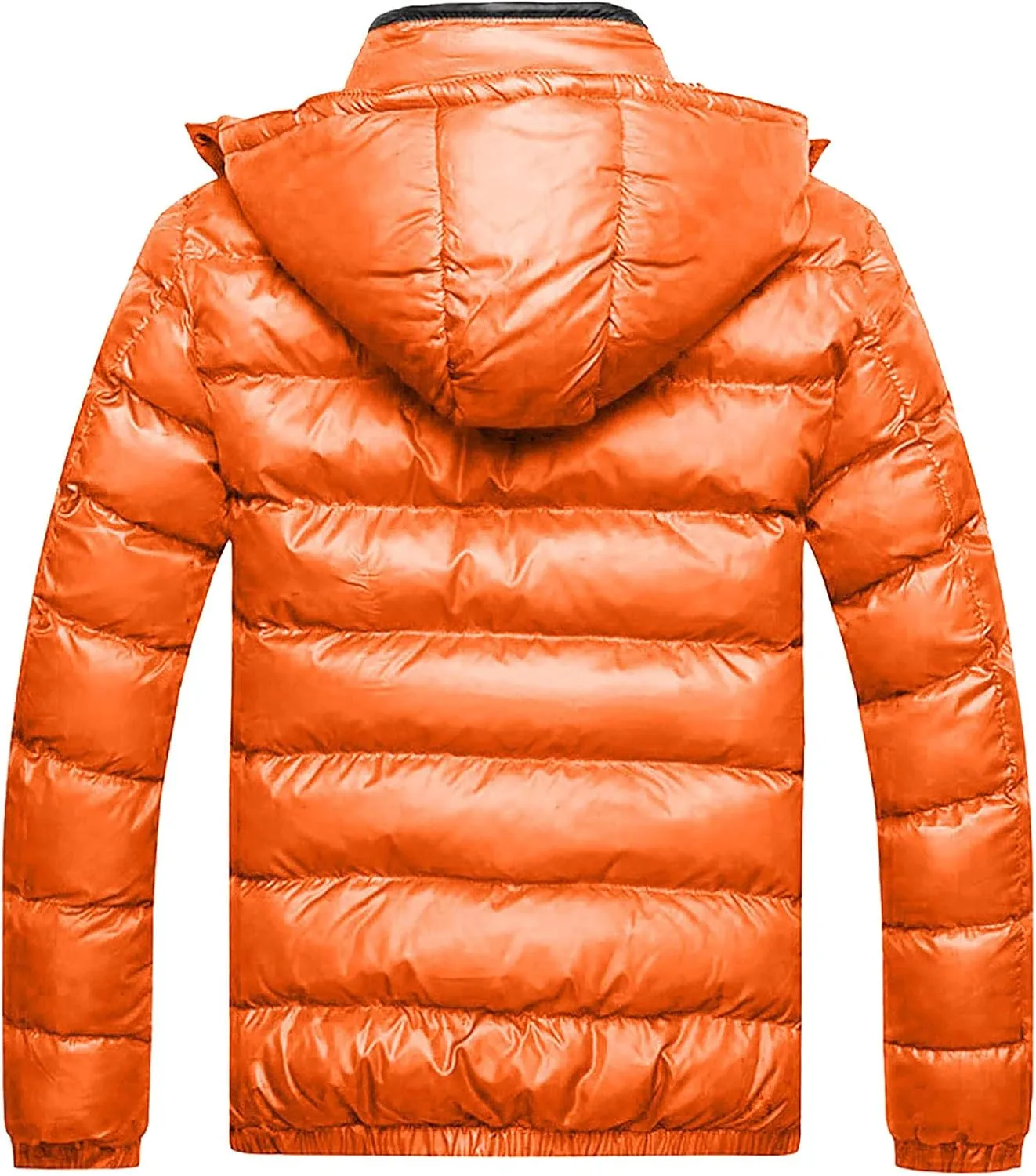 Ymosrh Men's Packable Puffer Jacket Down Alternative Jacket Waterproof Winter Bubble Coats Jackets, M-5XL