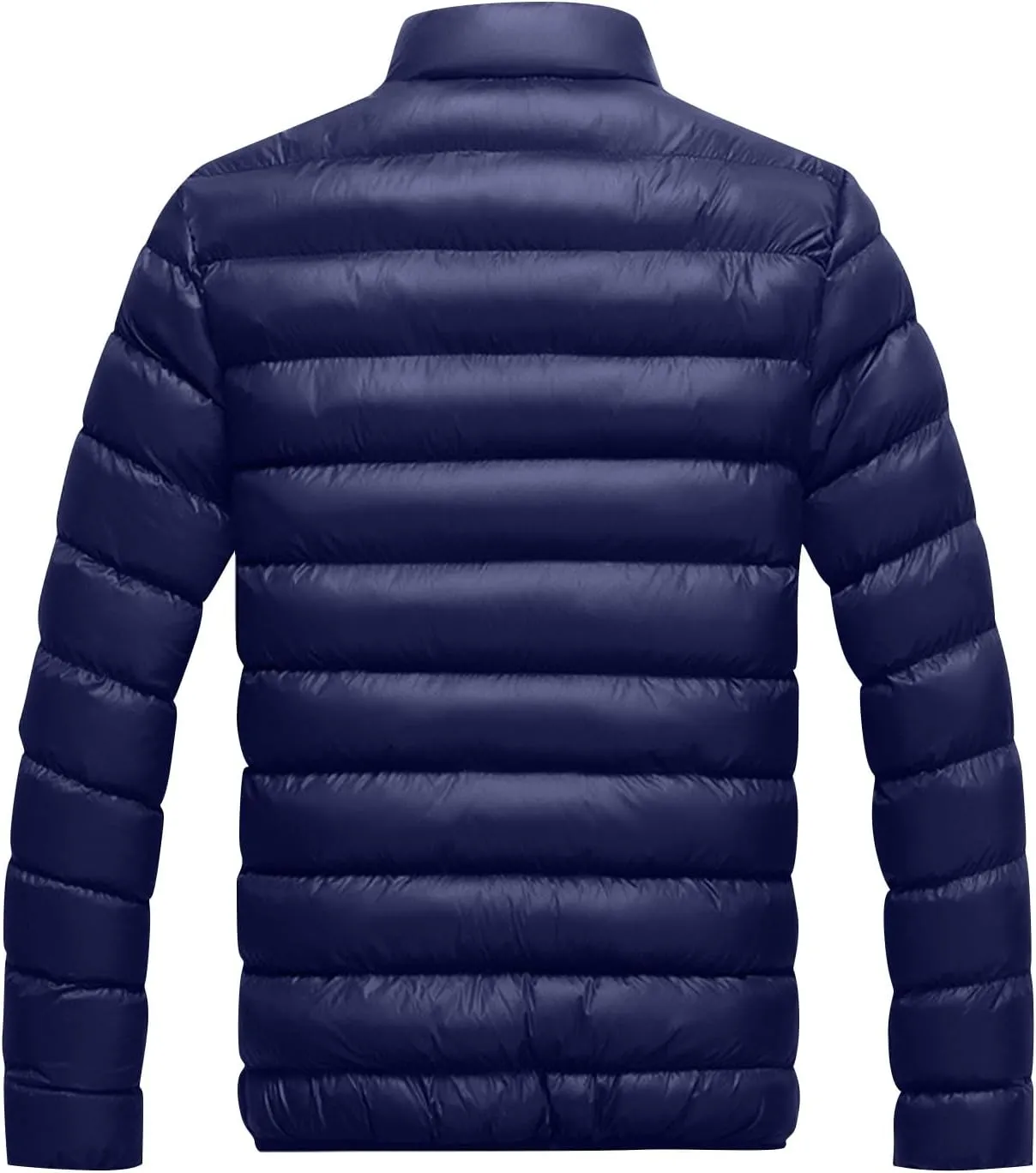 Ymosrh Men's Winter Jackets Packable Lightweight Water Resistant Puffer Down Alternative Jacket Mens, M-2XL