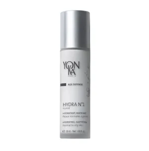 Yon-Ka Hydra No.1 Fluide (50ml) Age Defense Skin Care, Lightweight Mattifying Moisturizer with Hyaluronic Acid and Silica, Normal and Oily Skin, Paraben-Free