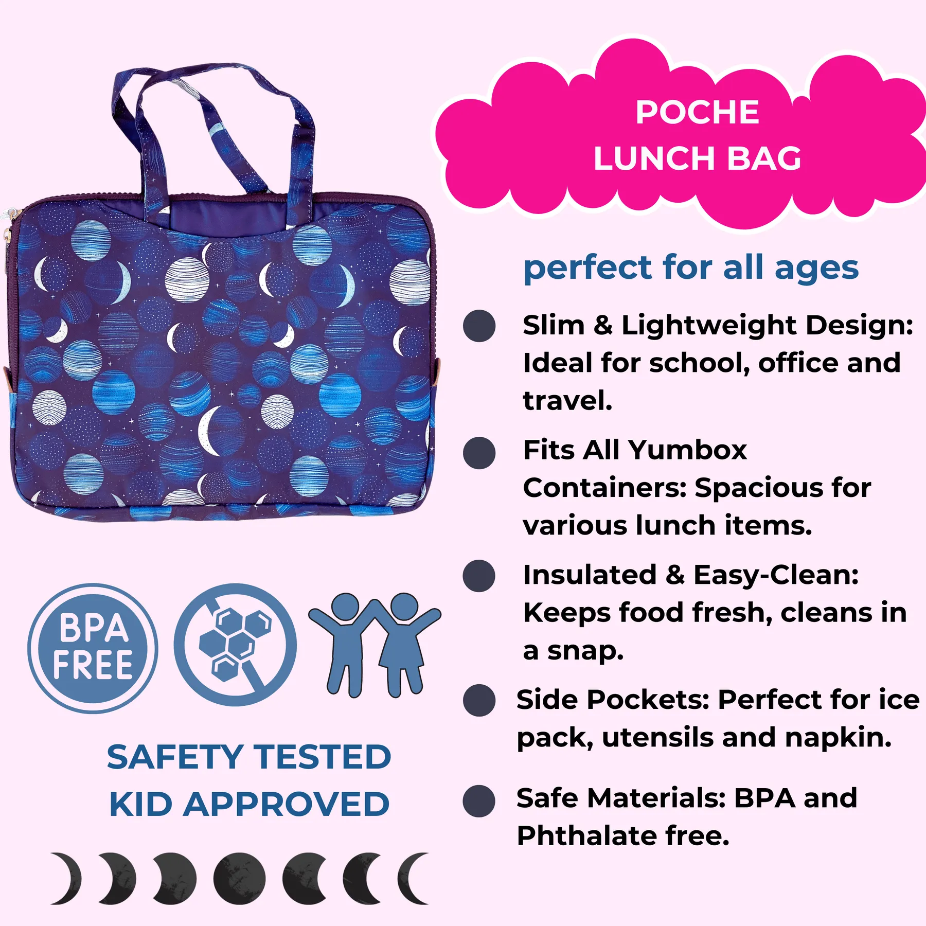 Yumbox Poche with Handles - Lunar Phases