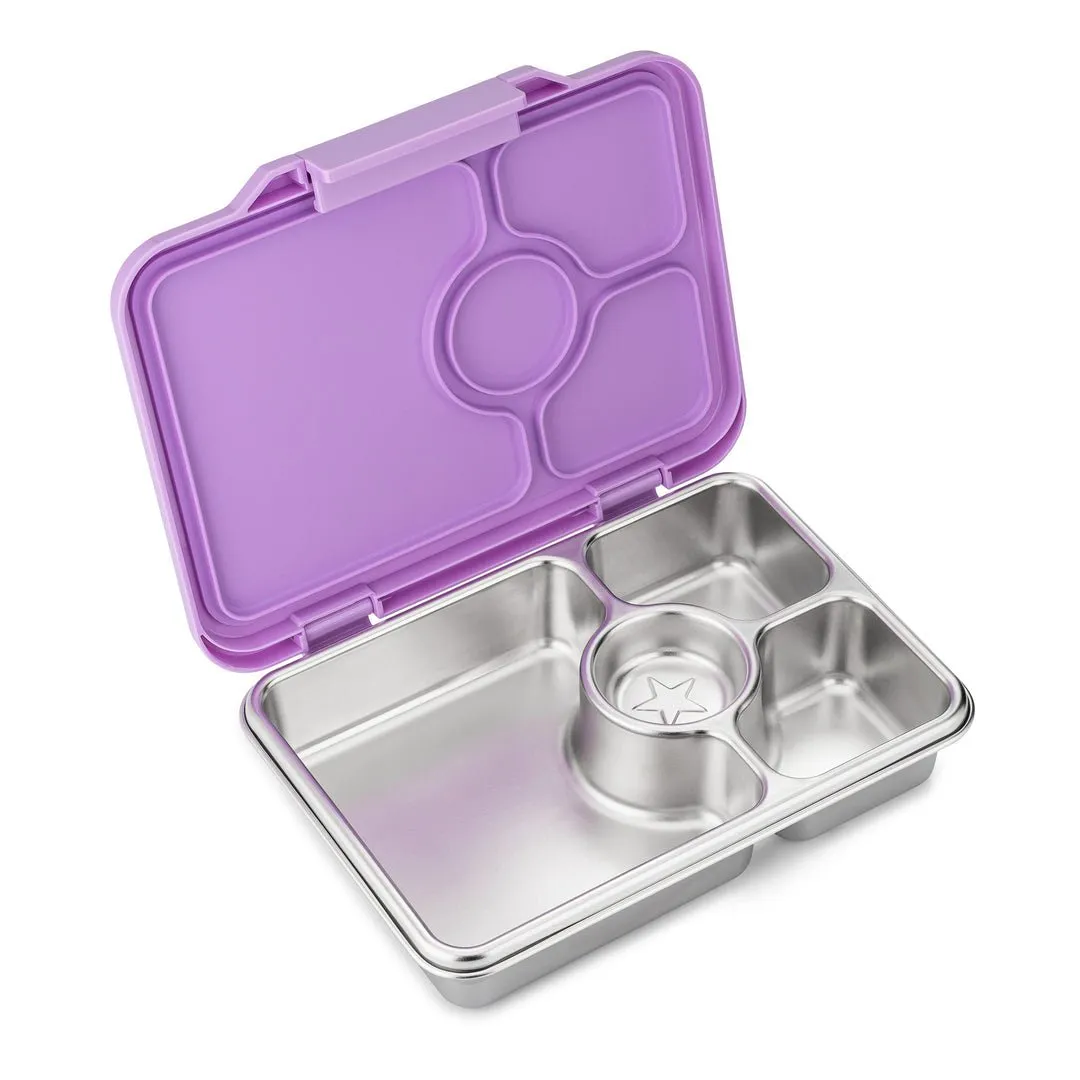 Yumbox Presto - Stainless Steel Leakproof Bento Box - Lavande Purple