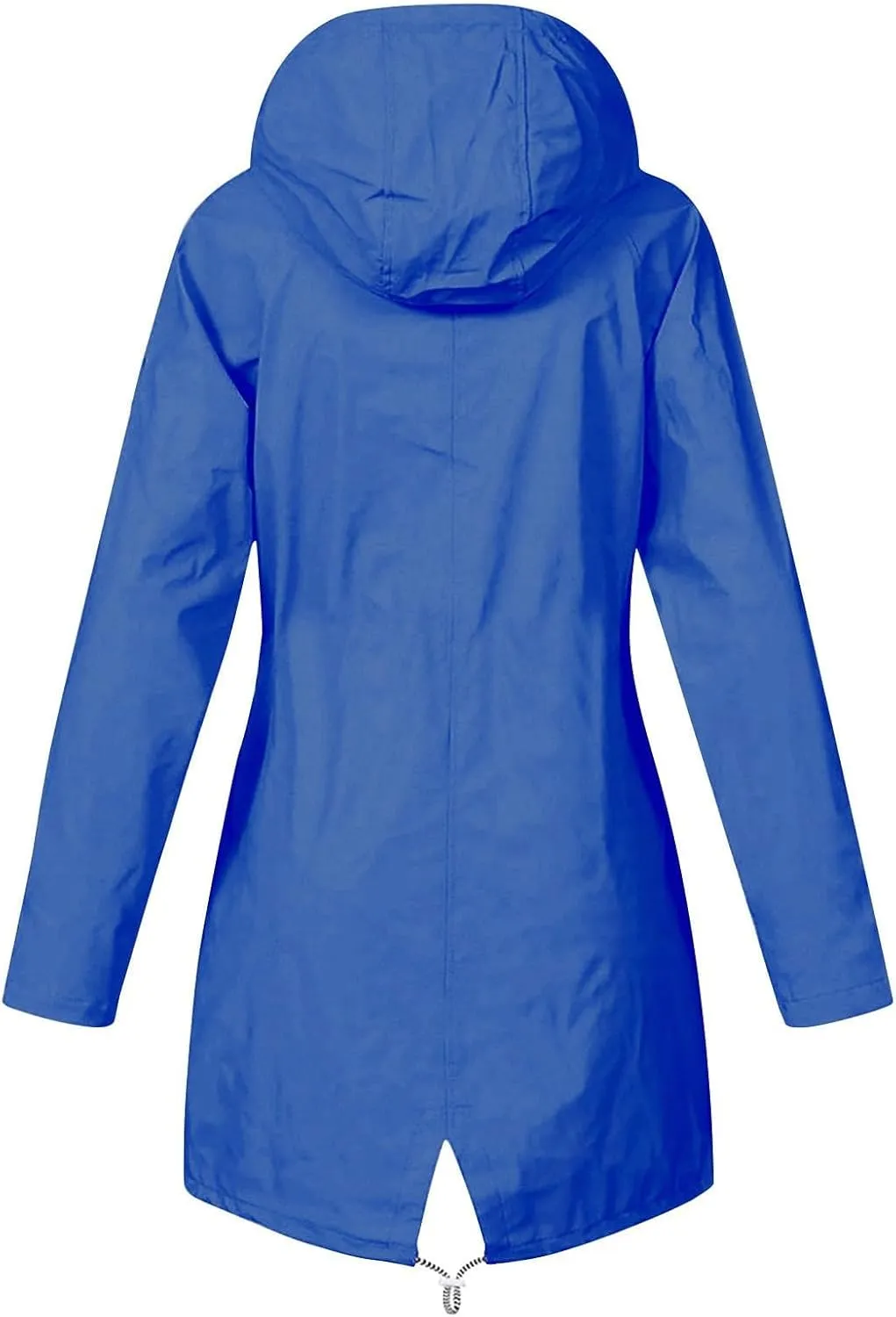 ZEFOTIM Raincoat for Women with Hood Waterproof Light Weight Casual Raincoat with Pockets Zip Up Hiking Jackets Clothes