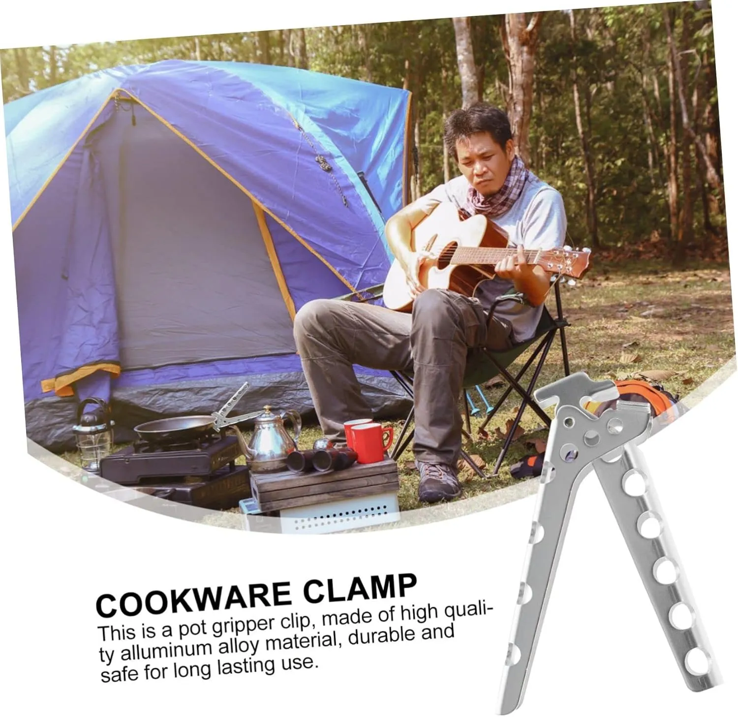 Zerodeko 3pcs Camping Cookware Pot Holder -scalding Clamp for Kitchen Lightweight and Gadget for Outdoor Cooking and Camping Accessories