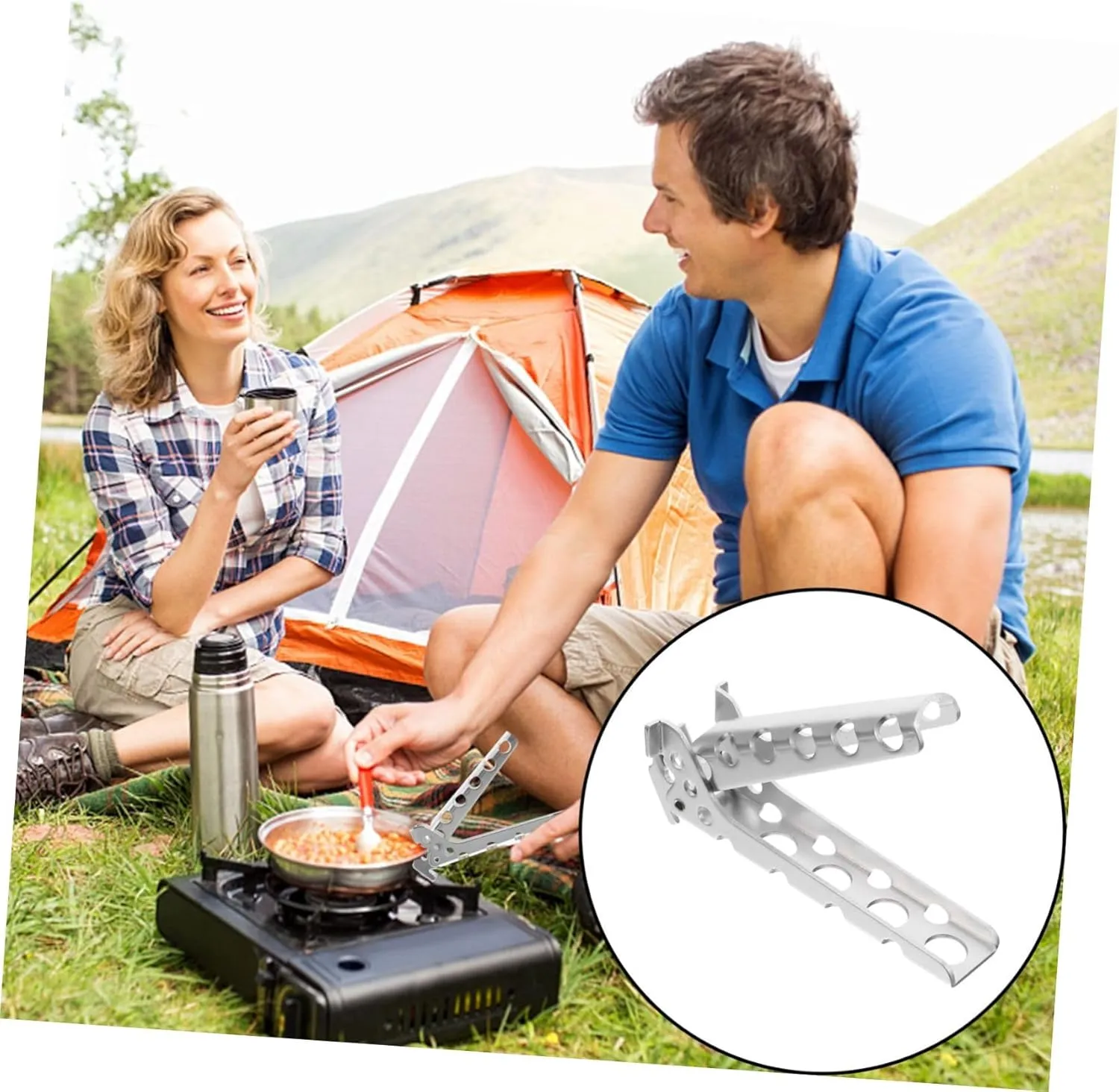 Zerodeko 3pcs Camping Cookware Pot Holder -scalding Clamp for Kitchen Lightweight and Gadget for Outdoor Cooking and Camping Accessories