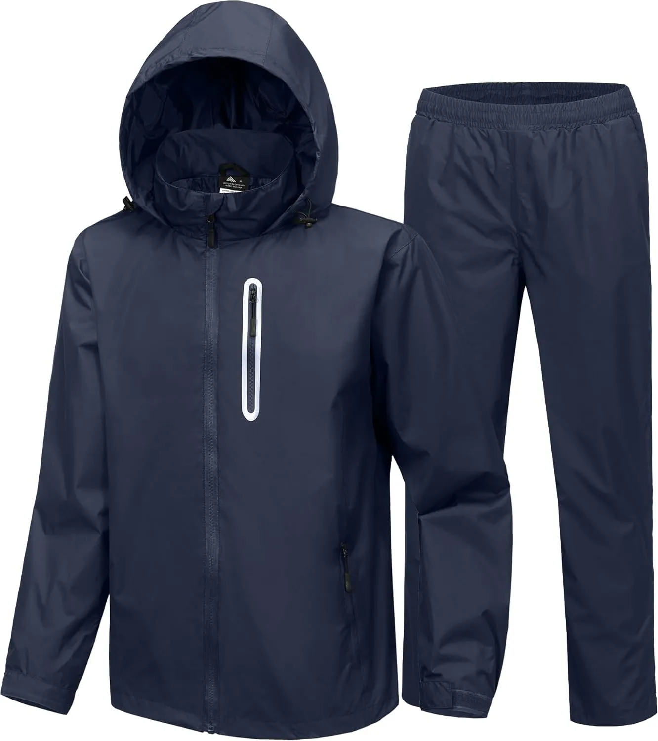 ZITY Rain Suit for Men Women Unisex Waterproof Golf Rain Gear Lightweight Breathable Mesh Waterpoof Zipper Pockets